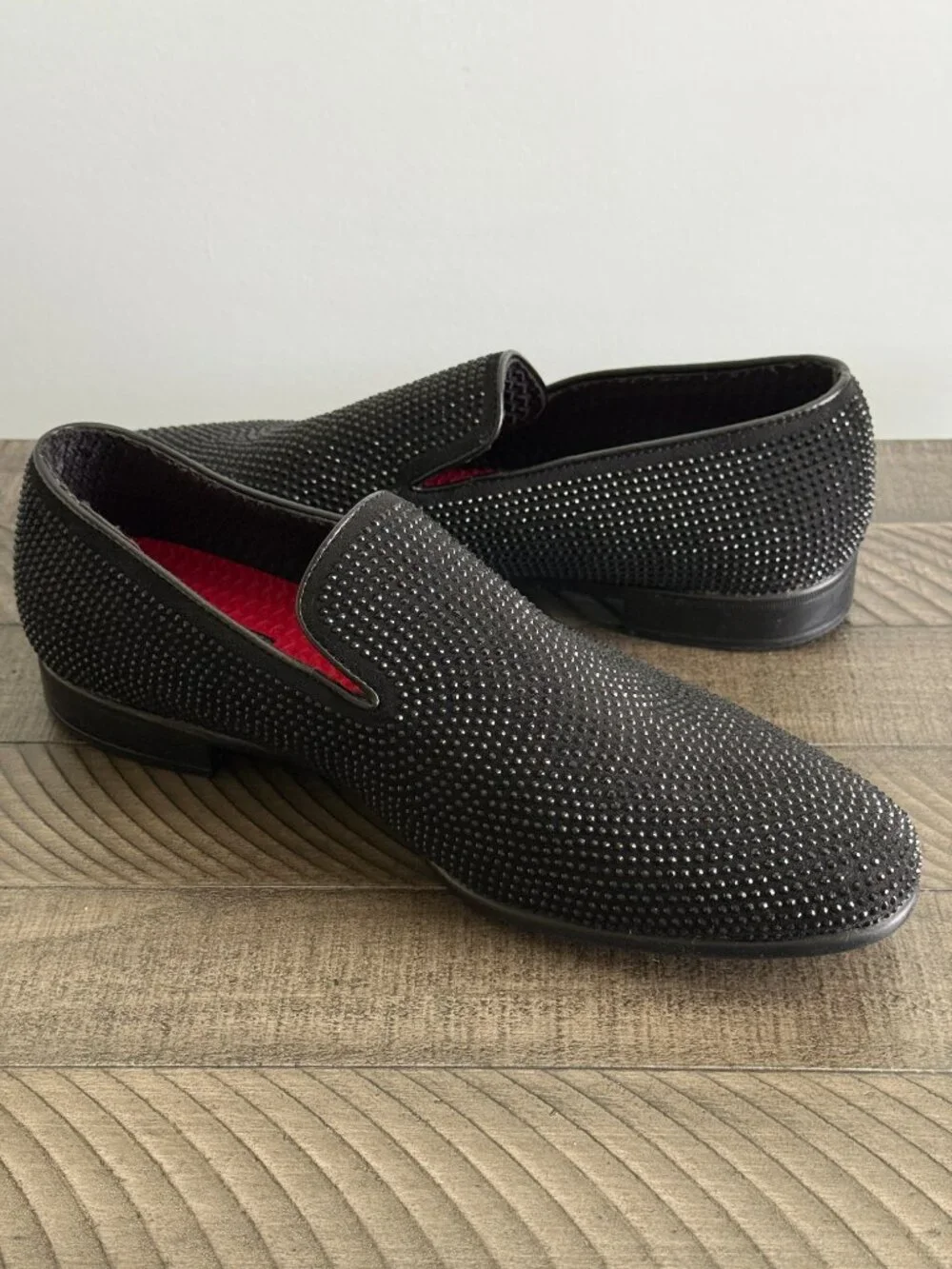 ID Required Sparkz Black Men's Loafers Size 9M